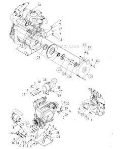 Page C Diagram and Parts List for MK-4018HY  MK Diamond Concrete Saw